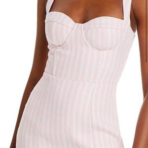 ISO Barbie x Aqua bustier mini dress